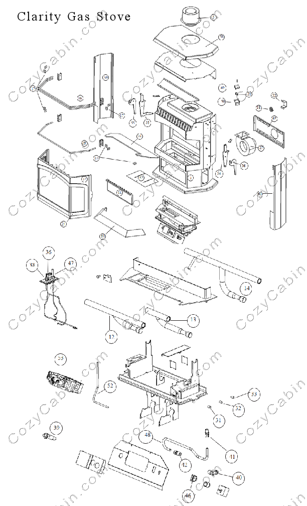 Harmen Clarity Direct Vent Gas Stove (929DV) #929DV